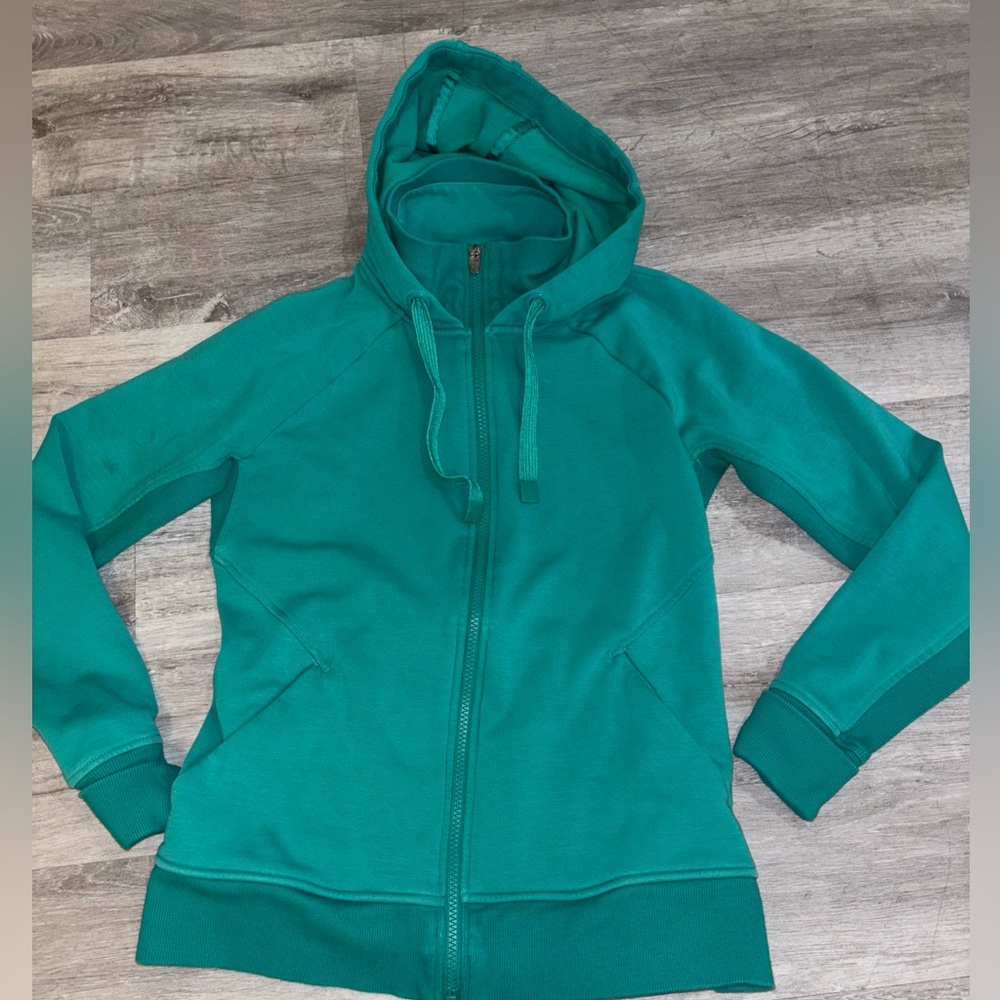 Athleta Zip up Hoodie Teal Sz S